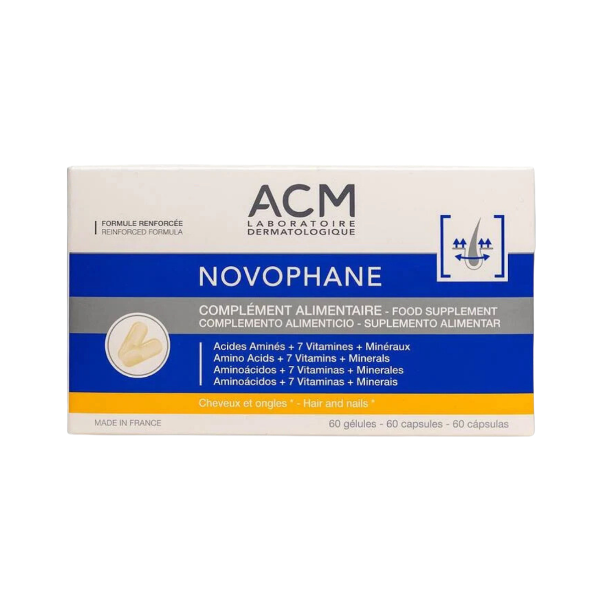 ACM Novophane Ongles et Cheveux 60 gelules