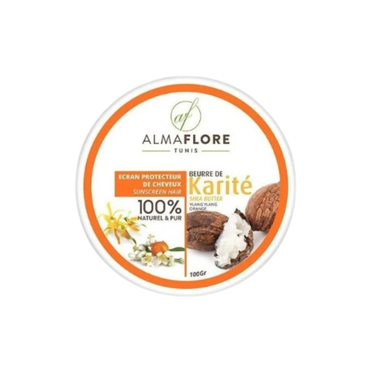 AlmaFlore Beurre De Karité Ylang Orange 100g