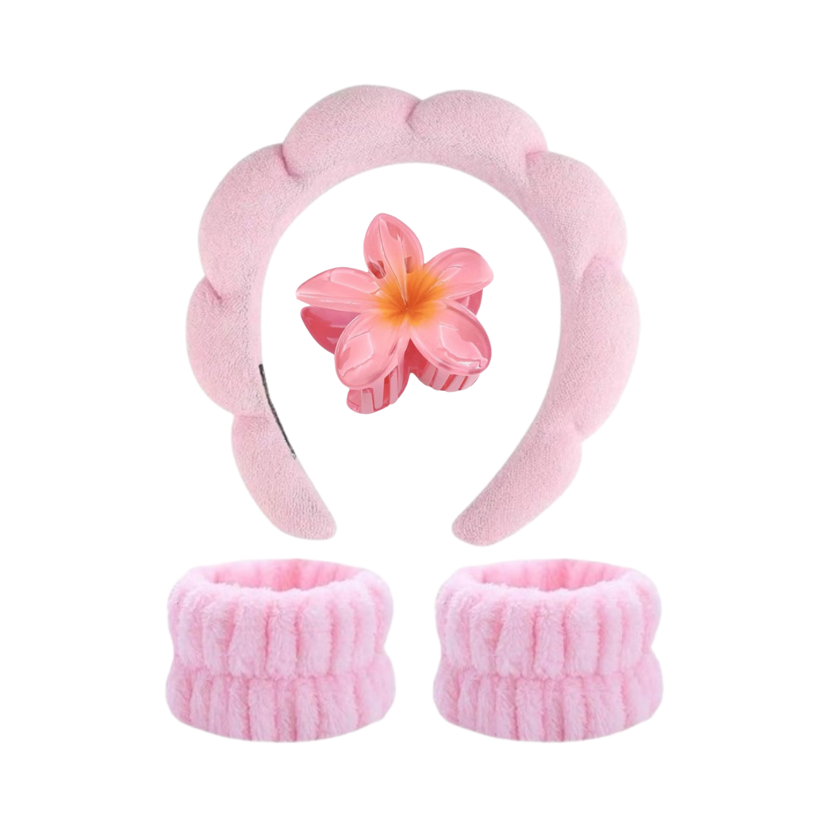 Set bandeau + 2 poignets + pince