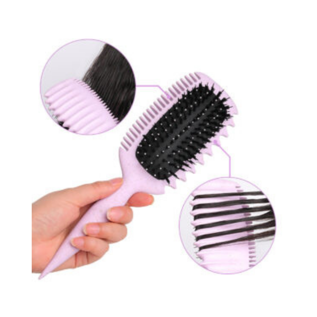 Brosse combinée définition de boucles