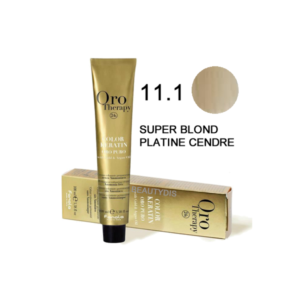 Coloration Orotherapy 11.1 super blond platine cendre Oro Therapy Coloration Sans Ammoniaque 11.1