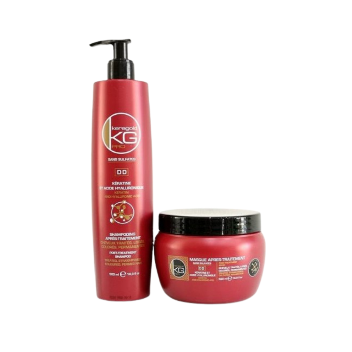 KeraGold Pack Kératine Shampoing+masque 500ml