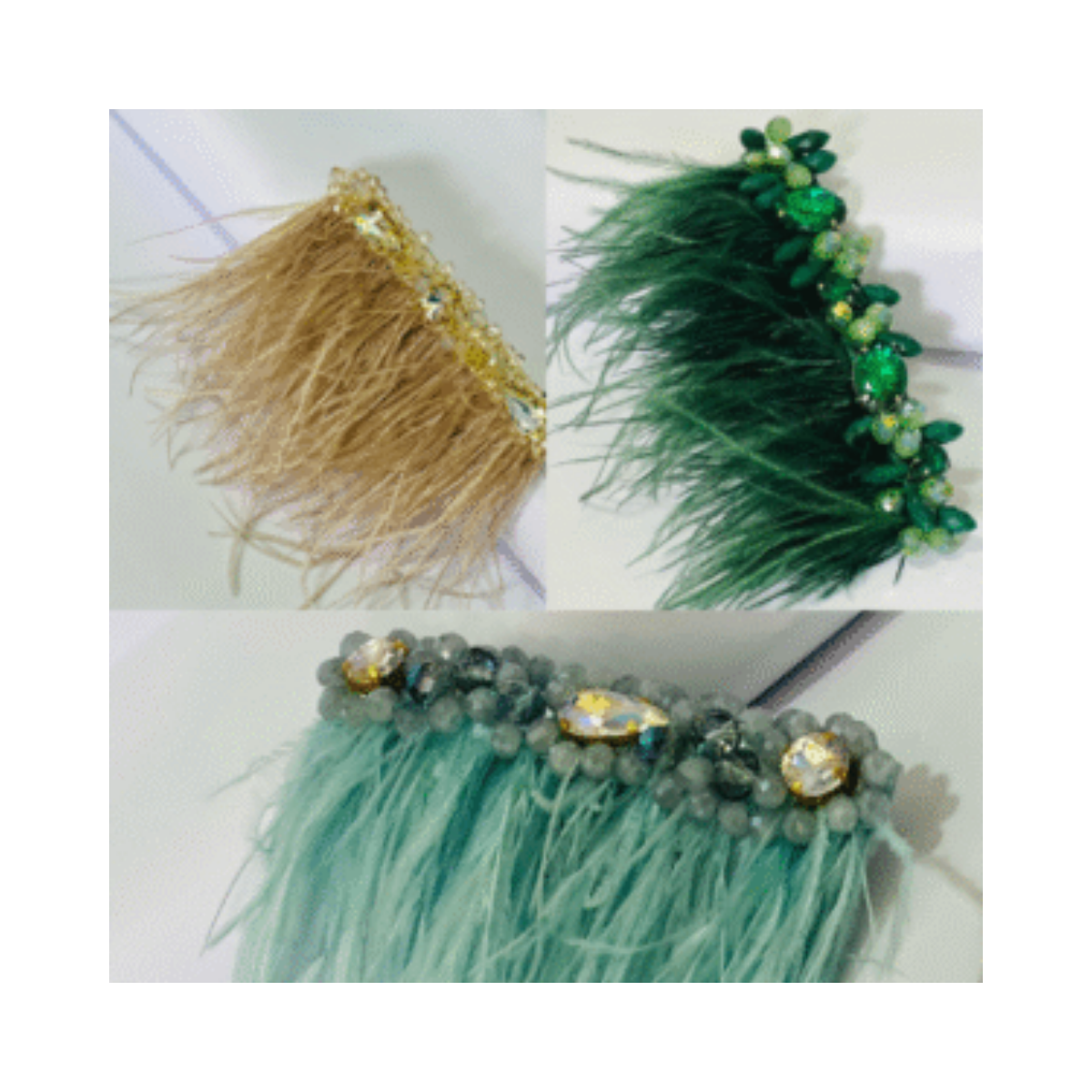 MAKEDA Barrette – Nuance Plume