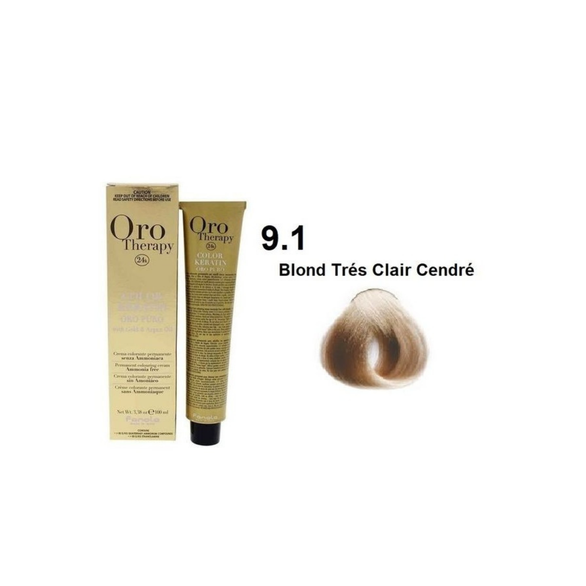 Oro Therapy Coloration Sans Ammoniaque 9.1