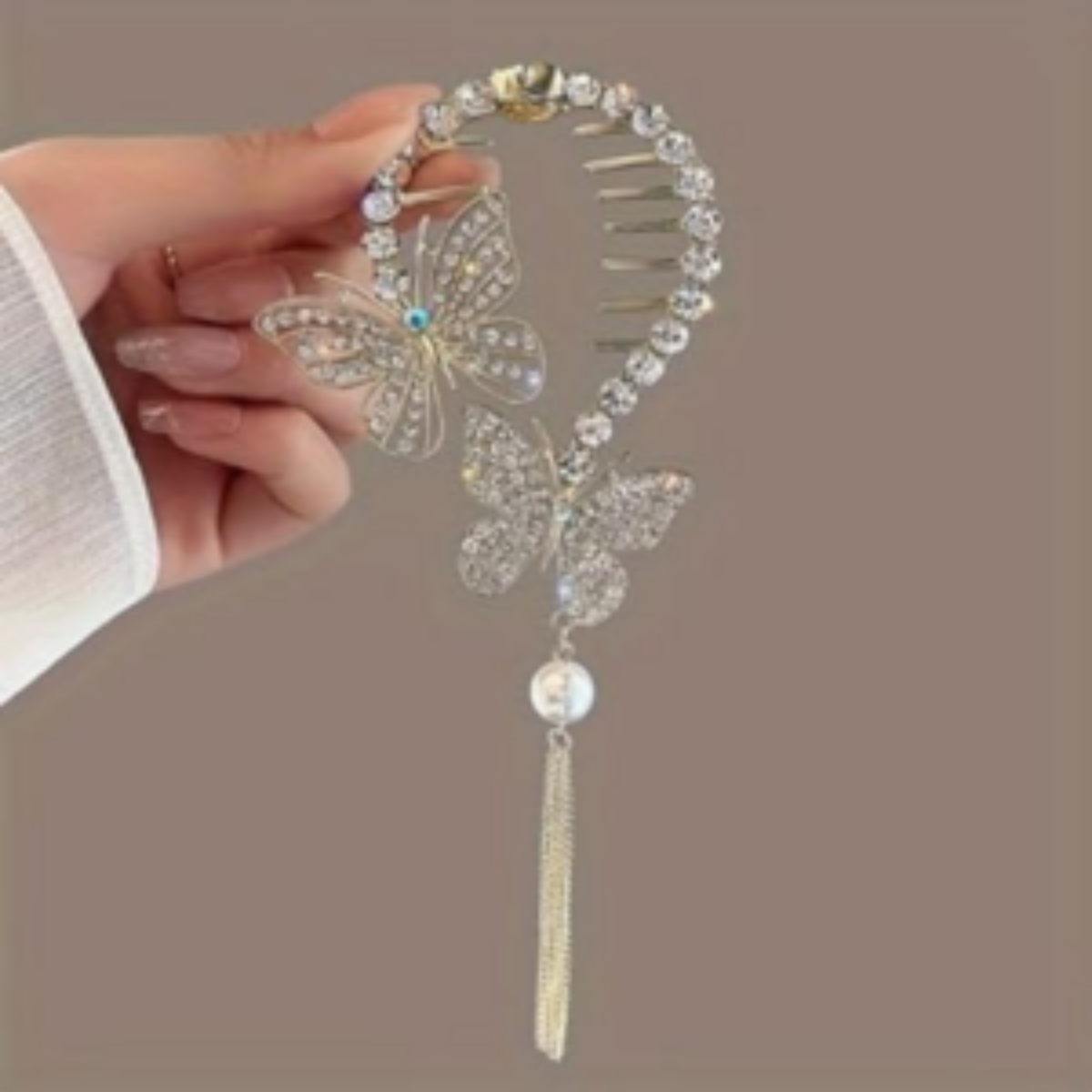 Pince à Cheveux Papillons Et Pampilles